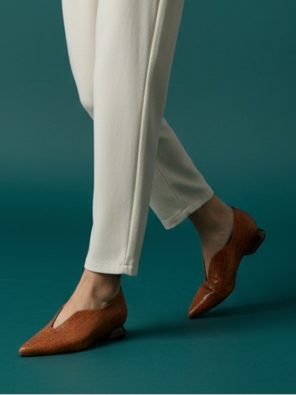 Marian leather pointed loafers